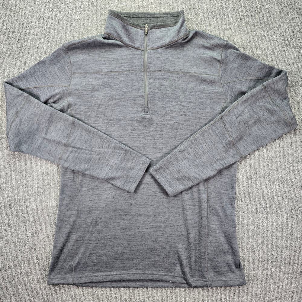 Kuhl Ryzer 1/4 Zip Pullover Mens Medium Heather Gray Outdoor Stretch Performance